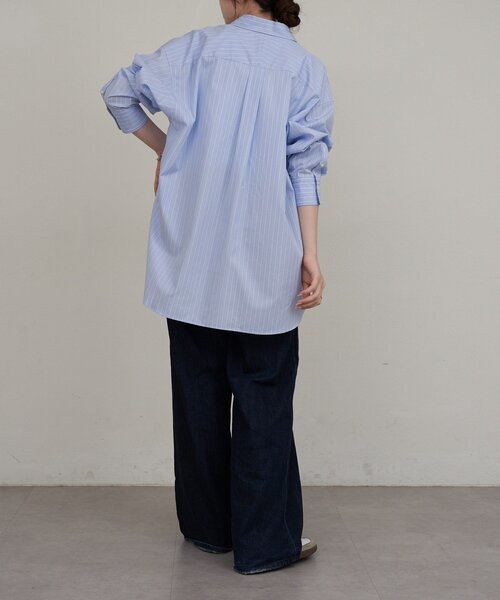 russet(ラシット)の「【再値下げ】コットンレギュラーシャツ(シャツ/ブラウス・レディース・オフホワイト/サックスブルー・FREE)」の22枚目の写真