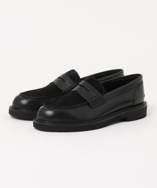 PASCUCCI(パスクッチ)の「【PASCUCCI】レザーベーシックローファー(D51618)(ローファー・レディース・ブラック・35)」の2枚目の写真
