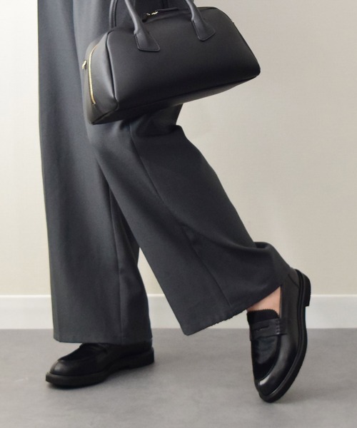 PASCUCCI(パスクッチ)の「【PASCUCCI】レザーベーシックローファー(D51618)(ローファー・レディース・ブラック・35)」の5枚目の写真