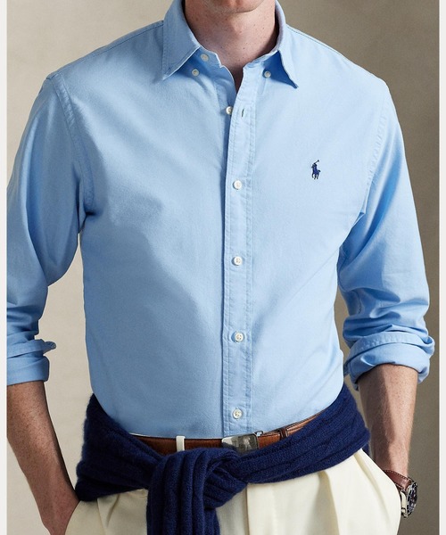 POLO RALPH LAUREN(ポロ ラルフ ローレン)の「クラシック フィット ガーメントダイド オックスフォード シャツ(シャツ/ブラウス・メンズ・ブルー・S/M/L/XL/XS/XXL)」の5枚目の写真
