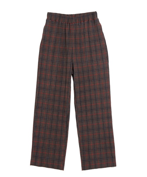 PUNYUS（プニュズ）の「セルフカットチェックプリーツパンツ（その他パンツ・レディース・ブラウン/グリーン/レッド・1/2/3/4）」の12枚目の写真