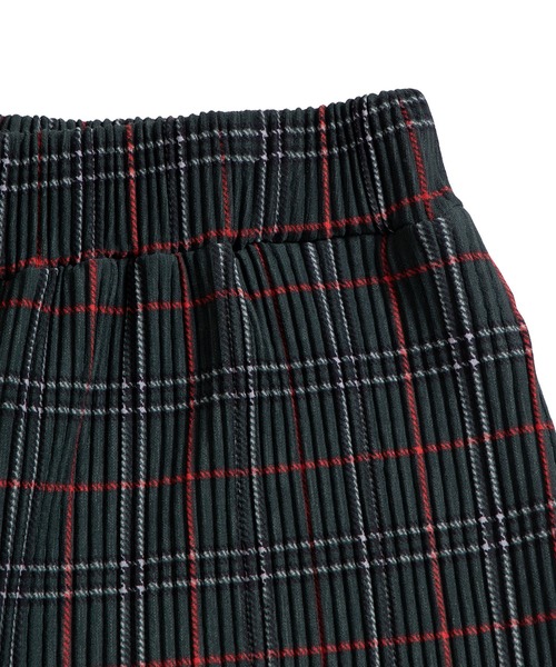 PUNYUS（プニュズ）の「セルフカットチェックプリーツパンツ（その他パンツ・レディース・ブラウン/グリーン/レッド・1/2/3/4）」の14枚目の写真
