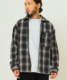mirror9:チェックジップシャツジャケットアウター UNISEX】チェックCPOジャケット / J.PRESS YORK STREET