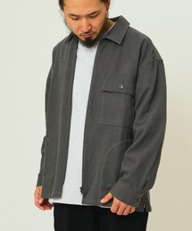 BIG MIKE（ビッグマイク）の「BIG MIKE ビックマイク / 無地 チェック柄 ジップ ヘビーフランネルシャツジャケット /// 102535700 102535800（ブルゾン）」