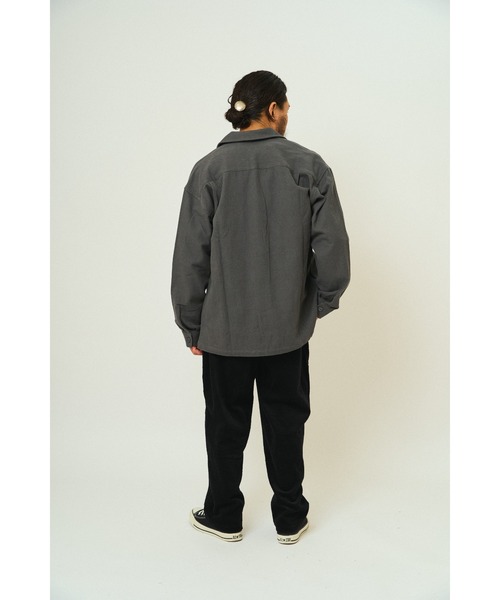 BIG MIKE(ビッグマイク)の「BIG MIKE ビックマイク / 無地 チェック柄 ジップ ヘビーフランネルシャツジャケット /// 102535700 102535800(ブルゾン・メンズ・ホワイト×ブラック/ブラック/チャコール/ブラウン系その他・MEDIUM/LARGE/X-LARGE/XX-LARGE)」の17枚目の写真