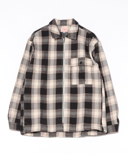 BIG MIKE ビックマイク / 25秋冬新作 無地 チェック柄 ジップ ヘビー