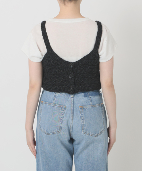 IENA LA BOUCLE（イエナラブークル）の「IENA LA BOUCLE デフォルメハンドニットビスチェ（ニット/セーター・レディース・ブラック・FREE）」の9枚目の写真