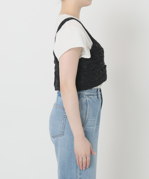 IENA LA BOUCLE（イエナラブークル）の「IENA LA BOUCLE デフォルメハンドニットビスチェ（ニット/セーター・レディース・ブラック・FREE）」の10枚目の写真