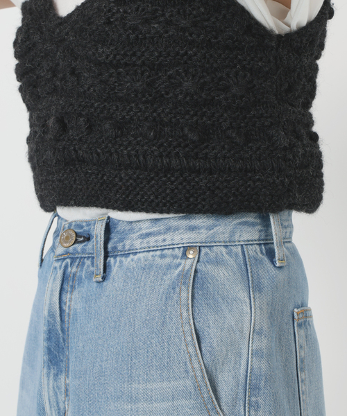 IENA LA BOUCLE（イエナラブークル）の「IENA LA BOUCLE デフォルメハンドニットビスチェ（ニット/セーター・レディース・ブラック・FREE）」の12枚目の写真