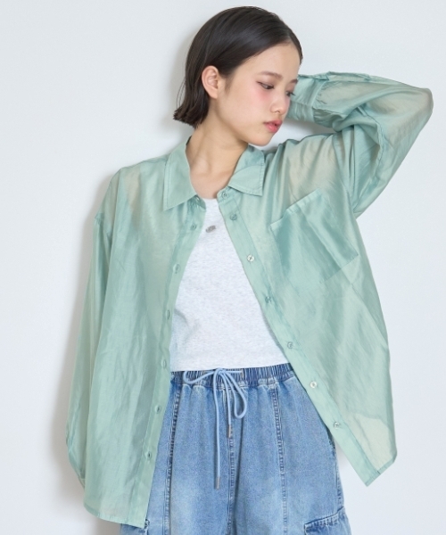 慈雨【美品】シアーシャツ+インナー2点セット センソユニコ 慈雨【美品】シアーシャツ+インナー2点セット センソユニコ