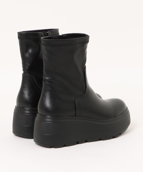 Bridget Birkin(ブリジットバーキン)の「【Bridget Birkin】厚底ショートブーツ(553030)(ブーツ・レディース・ブラック/ブラック系その他・39/38/36/37)」の3枚目の写真