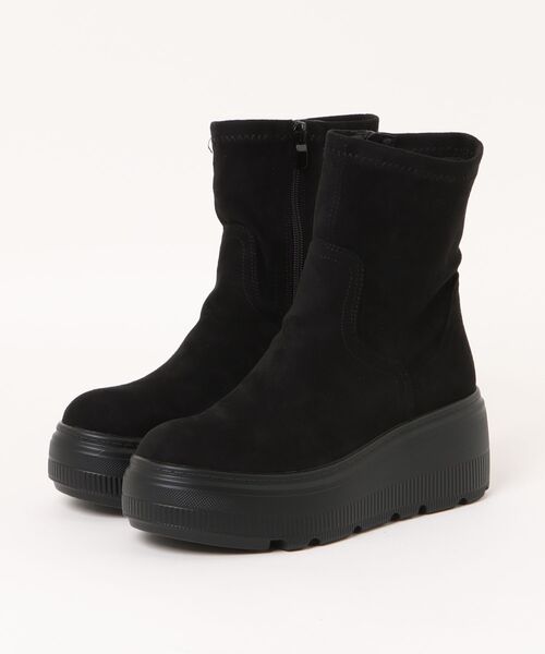 Bridget Birkin(ブリジットバーキン)の「【Bridget Birkin】厚底ショートブーツ(553030)(ブーツ・レディース・ブラック/ブラック系その他・39/38/36/37)」の5枚目の写真