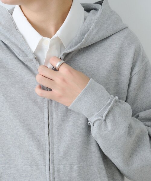 WHIMSIC（ウィムジック）の「【WHIMSIC/2サイズ展開】カットソージップパーカー（パーカー・メンズ・グレー/ブラウン・2/1）」の10枚目の写真