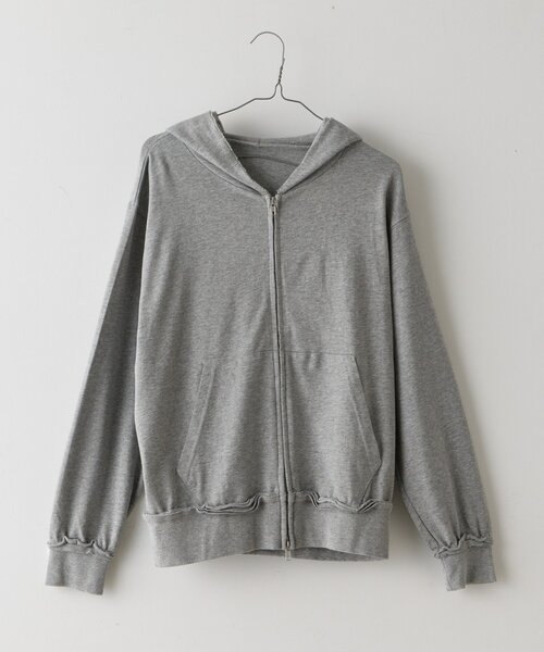 WHIMSIC（ウィムジック）の「【WHIMSIC/2サイズ展開】カットソージップパーカー（パーカー・メンズ・グレー/ブラウン・2/1）」の15枚目の写真