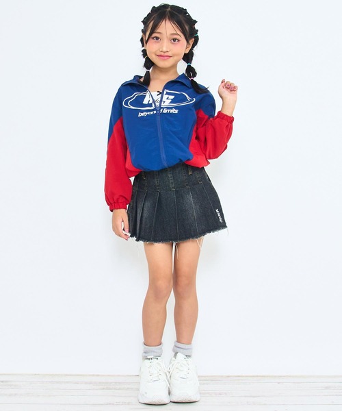 ANAP kids(アナップキッズ)の「配色ブルゾン(ユニセックスアイテム)【ジュニアお揃い】(ブルゾン・キッズ・ネイビー/ブラック・110cm/120cm/130cm)」の15枚目の写真