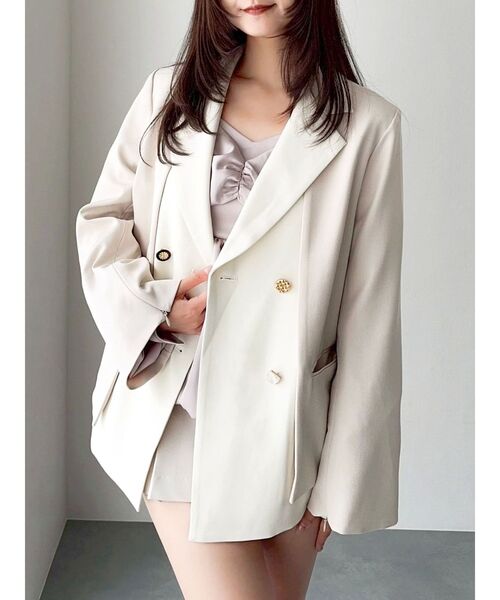ダブルボタンテーラージャケット（テーラードジャケット