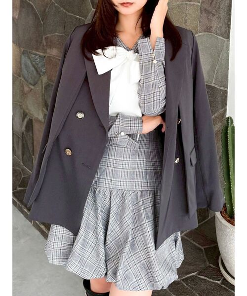 セール】ダブルボタンテーラージャケット（テーラードジャケット