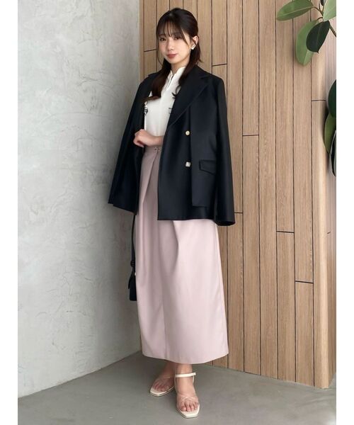 dazzlin（ダズリン）の「ダブルボタンテーラージャケット（テーラードジャケット・レディース・チャコールグレー/ブラック/アイボリー・FREE）」の20枚目の写真