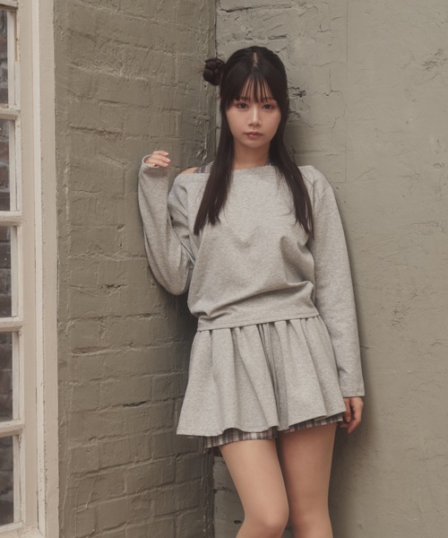 M DOLLY(エムドリー)の「check accent maretta set up/チェックアクセントマレッタセットアップ(セットアップ・レディース・グレー/ブラック・FREE)」の10枚目の写真