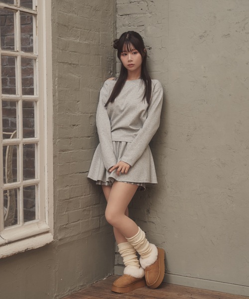 M DOLLY(エムドリー)の「check accent maretta set up/チェックアクセントマレッタセットアップ(セットアップ・レディース・グレー/ブラック・FREE)」の12枚目の写真