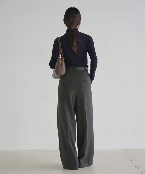 セール】《追加・WEB限定カラー》TRツイル裏起毛スラックスパンツ