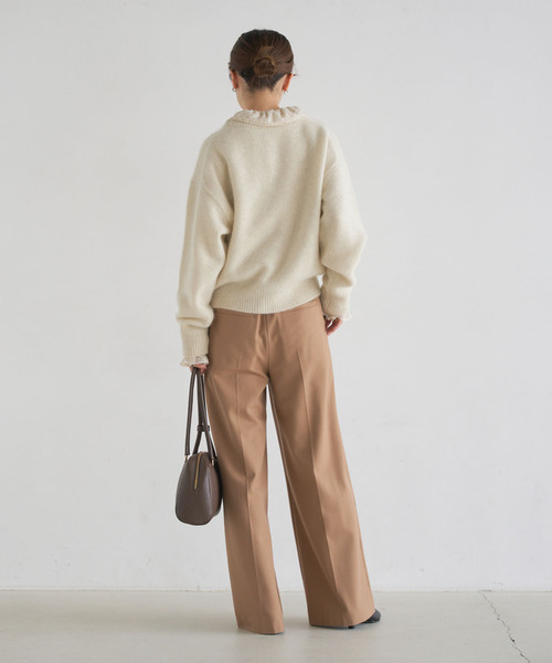 追加・WEB限定カラー》TRツイル裏起毛スラックスパンツ（スラックス