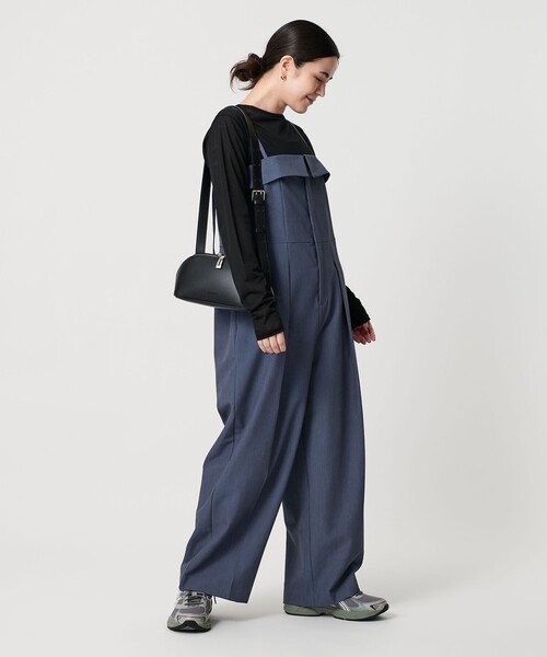 WEB限定】ドレープツイルオールインワン ウォッシャブル（つなぎ