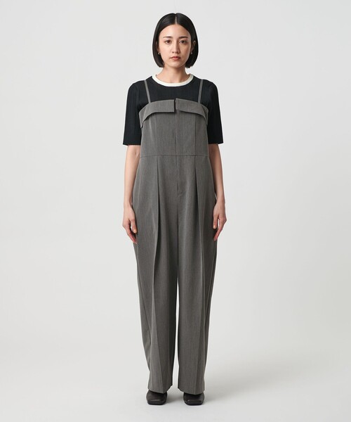 WEB限定】ドレープツイルオールインワン ウォッシャブル（つなぎ