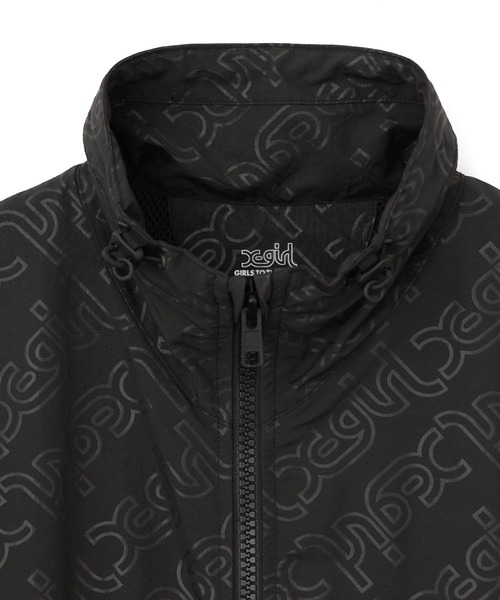 X-girl（エックスガール）の「X-girl SPORTS/エックスガールスポーツ LOGO WIND UP JACKET ナイロンジャケット トラックジャケット 155253021002（その他アウター・レディース・ブラック・M/L）」の12枚目の写真