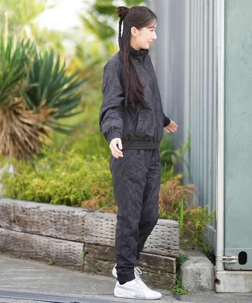 X-girl（エックスガール）の「X-girl SPORTS/エックスガールスポーツ LOGO WIND UP JACKET ナイロンジャケット トラックジャケット 155253021002（その他アウター・レディース・ブラック・M/L）」の8枚目の写真