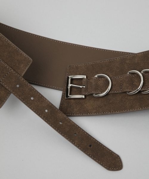 JEANASIS（ジーナシス）の「スエードライクフトベルト/579612（ベルト・レディース・ベージュ/ブラウン・FREE）」の4枚目の写真