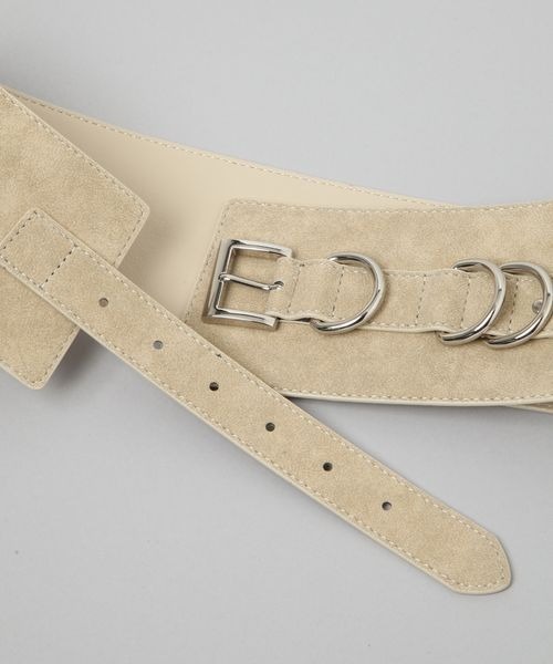 JEANASIS（ジーナシス）の「スエードライクフトベルト/579612（ベルト・レディース・ベージュ/ブラウン・FREE）」の5枚目の写真