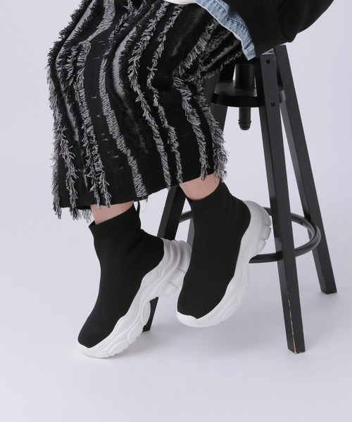 LEPSIM（レプシィム）の「ニットスニーカーブーツ　595854（ブーツ・レディース・ブラック×ホワイト/ブラック系その他・LARGE/MEDIUM）」の22枚目の写真