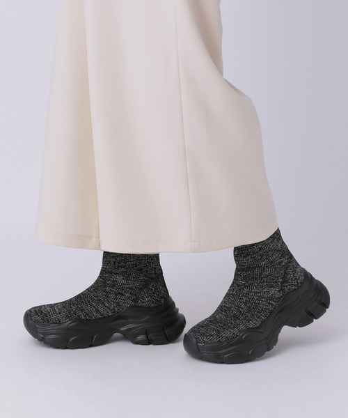 LEPSIM（レプシィム）の「ニットスニーカーブーツ　595854（ブーツ・レディース・ブラック×ホワイト/ブラック系その他・LARGE/MEDIUM）」の19枚目の写真