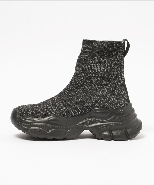 LEPSIM（レプシィム）の「ニットスニーカーブーツ　595854（ブーツ・レディース・ブラック×ホワイト/ブラック系その他・LARGE/MEDIUM）」の17枚目の写真