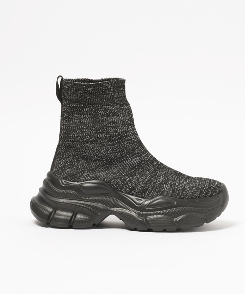 LEPSIM（レプシィム）の「ニットスニーカーブーツ　595854（ブーツ・レディース・ブラック×ホワイト/ブラック系その他・LARGE/MEDIUM）」の18枚目の写真