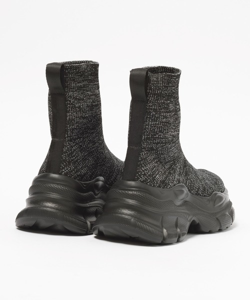 LEPSIM（レプシィム）の「ニットスニーカーブーツ　595854（ブーツ・レディース・ブラック×ホワイト/ブラック系その他・LARGE/MEDIUM）」の14枚目の写真