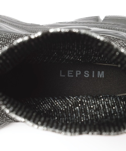 LEPSIM（レプシィム）の「ニットスニーカーブーツ　595854（ブーツ・レディース・ブラック×ホワイト/ブラック系その他・LARGE/MEDIUM）」の8枚目の写真