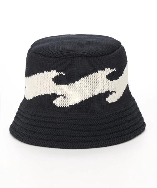BILLABONG(ビラボン)の「BILLABONG メンズ KNIT HAT ハット 【2025年秋冬モデル】/ビラボンロゴコットンニットハット(ハット・メンズ・ブラック×ホワイト/ブラック・FREE)」の16枚目の写真