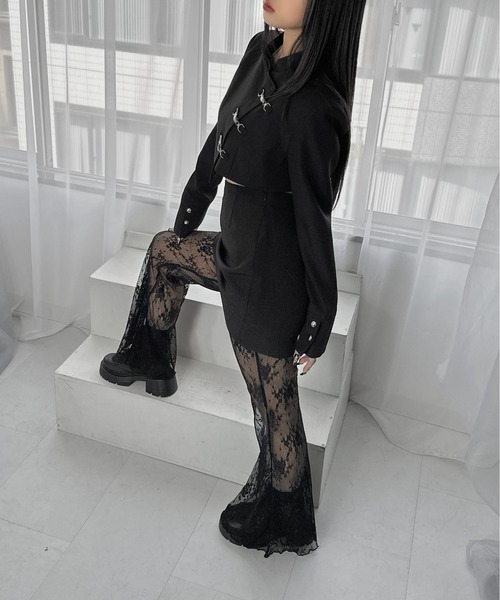 LVEU.】フックデザインアシメジャケット / アウター ジャケット