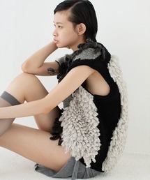新品　leinwande Sheep Knitted Vest フリンジベスト Sheep Knitted Vest（ベスト）｜leinwande（ラインヴァンド）の