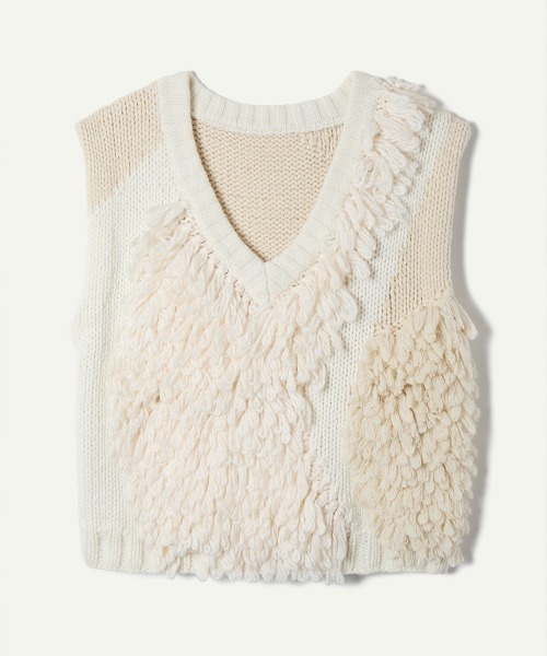 セール】Landscape Intarsia Knit Vest（ベスト）｜leinwande（ライン