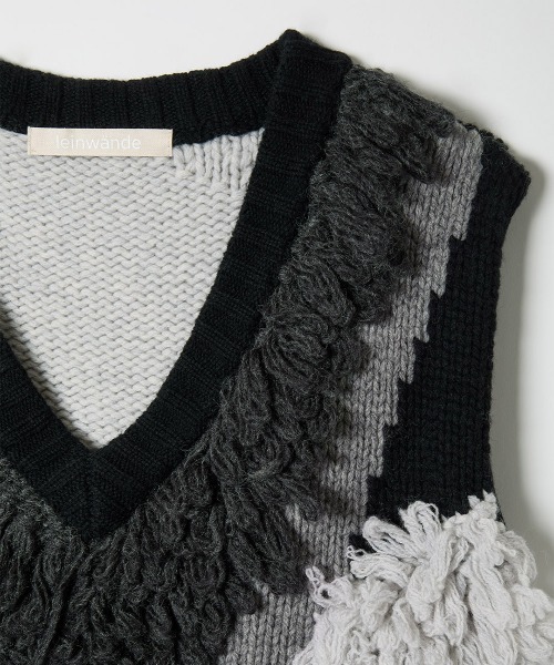 Landscape Intarsia Knit Vest