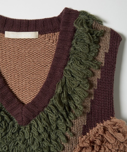 【即日発送】Landscape Intarsia Knit Vest Landscape Intarsia Knit Vest（ベスト）｜leinwande（ラインヴァンド