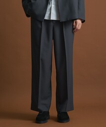 PUBLIC TOKYO パブリックトウキョウ　ツイルストレートスラックス PUBLIC TOKYO｜パブリック トウキョウのスラックス（ストレート）通販