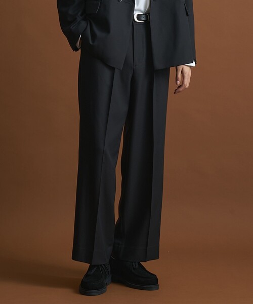 public tokyo エバークリースストレートスラックス セットアップ対応〉GRツイルエバークリースストレートスラックス