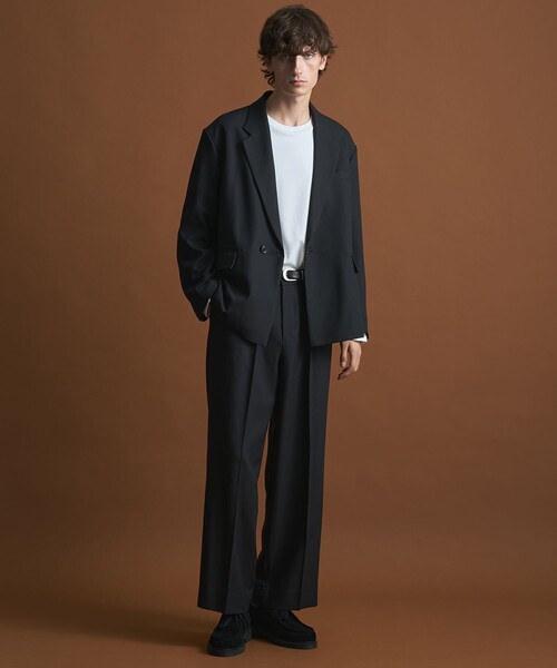 public tokyo エバークリースストレートスラックス セットアップ対応〉GRツイルエバークリースストレートスラックス