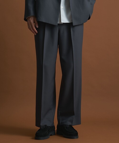 public tokyo エバークリースストレートスラックス セットアップ対応〉GRツイルエバークリースストレートスラックス