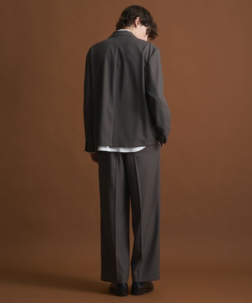 PUBLIC TOKYO（パブリックトウキョウ）の「〈セットアップ対応〉GRツイルエバークリースストレートスラックス　/体温調節機能/オフィスカジュアル/ウォッシャブル/洗濯機洗い可/（スラックス・メンズ・ダークブラウン/グレー/ブラック・1/2/3）」の16枚目の写真