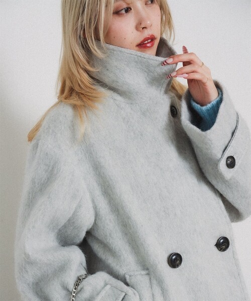 シャギー ダブル ハーフ コート（その他アウター）｜Ray BEAMS（レイ